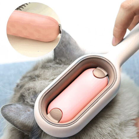 Cepillo ABS de doble grosor para mascotas: cepillado suave para masajear y desenredar el pelo suelto y enredado de las mascotas. (1/5)