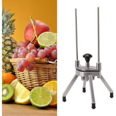 Cortadora profesional de frutas y verduras para uso comercial con 8 cuchillas de acero inoxidable y aleación de aluminio: cortadora en dados para patatas, zanahorias, manzanas y peras. (1/5)