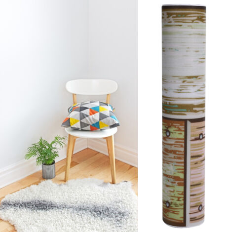 Borde de PVC autoadhesivo e impermeable de 20 x 120 cm, para suelos, cocinas, baños y oficinas.