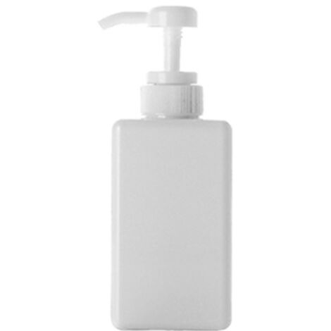 Multifunktionale Lotion-Spenderflasche mit Drehpumpe, tropffreiem Design, 450 ml/600 ml Fassungsvermögen, Kunststoff, Maße 7 x 7 x 16,5 cm/7 x 7 x 20,5 cm, perlmuttweiß oder braun (1/5)