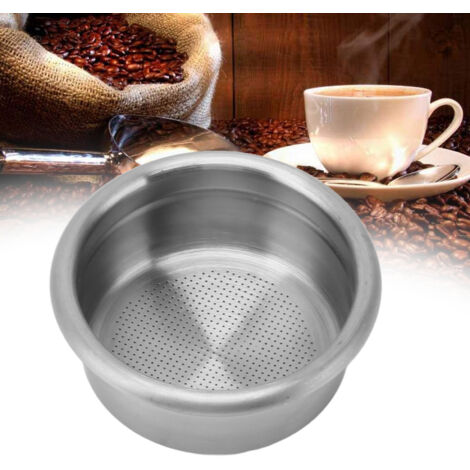 Portafiltro de 58 mm con cesta filtrante reemplazable, reutilizable y lavable, de acero inoxidable (juego de 1 pieza). (1/5)