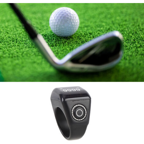 Contador digital recargable para dedos (IP67) para deportes con recordatorio de oración – 22 mm / 0,87 pulgadas, plástico, negro (1/5)