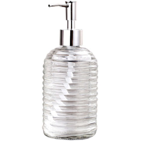 [Lotionflasche für Haushaltsprodukte] 400-ml-Glasflasche mit elektrostatischer Pumpe und auslaufsicherem Design für dickflüssige Substanzen – 19 cm Lotionflasche für Bad und Haushalt (1/5)