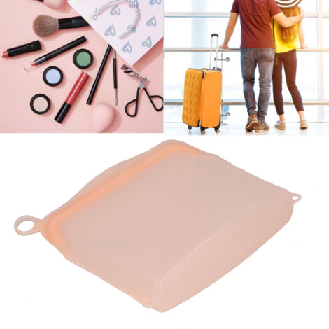 Wiederverwendbarer Silikon-Aufbewahrungsbeutel für Lebensmittel - Verstärkter Mehrzweck-Silikonbeutel (Orange, -30℃-180℃) (1/5)