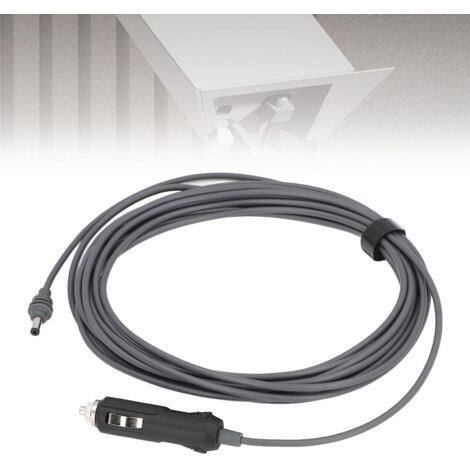 Cable de alimentación de CC para satélite de 15 m / 49,2 pies para vehículos y embarcaciones, cable de extensión de PVC resistente al agua. (1/5)