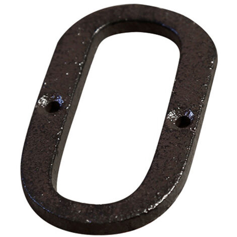 Letrero de hierro forjado – Modelo vintage duradero y antiséptico (Dimensiones 7,5 x 4,5 cm, letras AZ y números 0-9)
