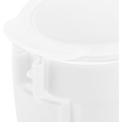 Beutelverschlussclips - SnackSealPro - Tragbarer PP-Lebensmittelclip - Wiederaufladbar und waschbar (12,5 x 6 x 4,5 cm, Weiß, 1 Stück) (1/5)