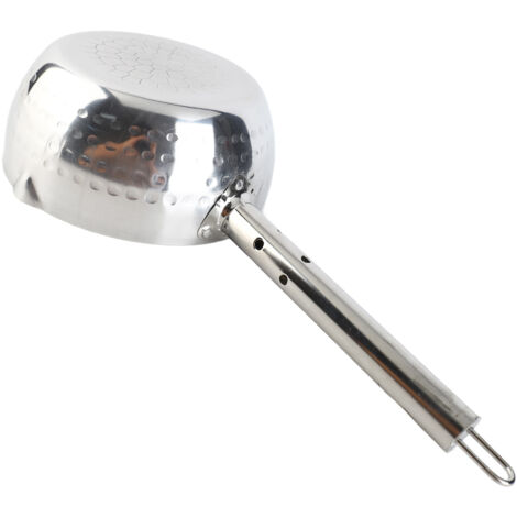 Olla de cocina Yukihira fabricada en aluminio y acero inoxidable con asa de calentamiento rápido y abertura de 7,1 pulgadas.