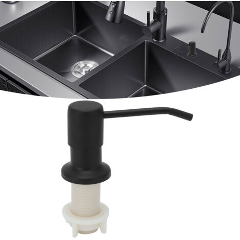 Dispensador de jabón integrado para el fregadero: bomba de acero inoxidable 304, manguera de silicona de 114 cm de longitud, kit de repuestos. (1/5)