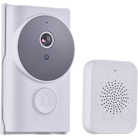 Videoportero inteligente Wi-Fi para uso interior y exterior con timbre TY, control mediante aplicación, cámara infrarroja, batería y audio bidireccional para villas, oficinas y hogares.