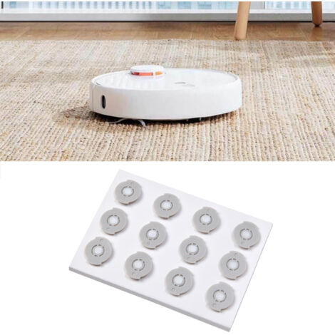 Repuesto para aspiradoras robot, 12 filtros de depósito de agua de ABS y algodón, compatible con Roborock 1S/T4/T5/S4/S5/S6/S50/S51/S55 (1/5)