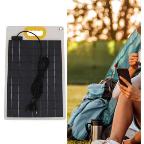 Panel solar portátil Absoly Pro Edition de 100 W: panel solar profesional y eficiente para acampar y hacer senderismo, 12 V/24 V CC, 5 A, material ABS portátil.