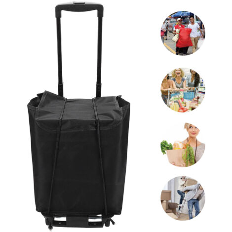 Einkaufswagen – Rollwagen für Camping und Wäsche, robuste Aluminiumkonstruktion, faltbar mit großem Fach (1/5)