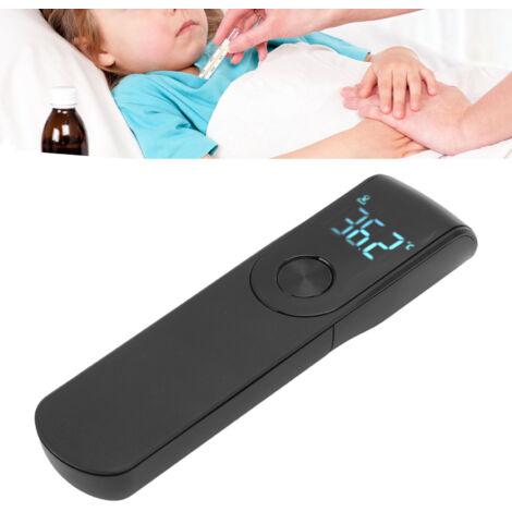 Professionelles Infrarot-Thermometer, präzises, berührungsloses Digitalthermometer mit Kamerarückseite, Schwarz, geeignet für Familie, Schule und Krankenhaus (1/5)