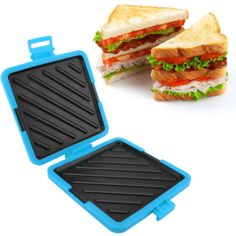 Tostadora para microondas sin cable de alimentación con accesorios de silicona azul [A01] (1/5)