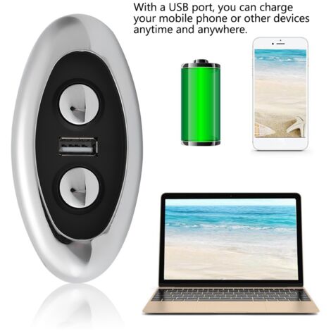 Mando a distancia para silla de ruedas eléctrica con LED y puerto USB [2 botones, ABS, 150 cm] (1/5)
