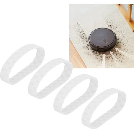 Ruedas de repuesto para aspiradoras robot [4 unidades] – Ruedas de goma antideslizantes de alta calidad (6,5 cm de diámetro) para Xiaomi (1/5)