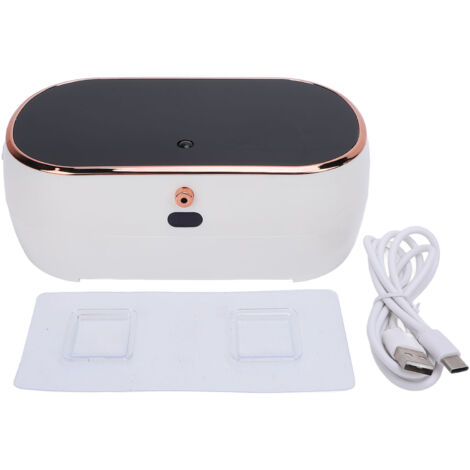 Dispensador de espuma automático y sin contacto – montaje en pared, 3 velocidades, resistente al agua (IPX5), capacidad de 350 ml, batería de 2000 mAh, blanco (1/5)