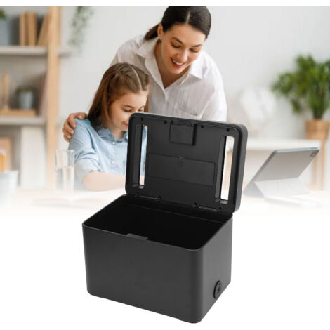 XXL-Sicherheits-Telefonbox mit Timer [Schwarz  Aluminium] – Zeitsteuerung – Maximale Konzentration [Material: Aluminium] [Timer-Zugriff] [Timer-Zugriff] (1/5)