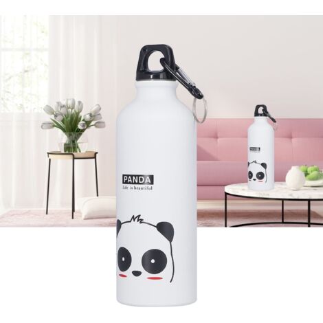 500 ml Panda Isolier-Trinkflasche für Kinder mit Tragehaken und Sportfunktion (1/5)