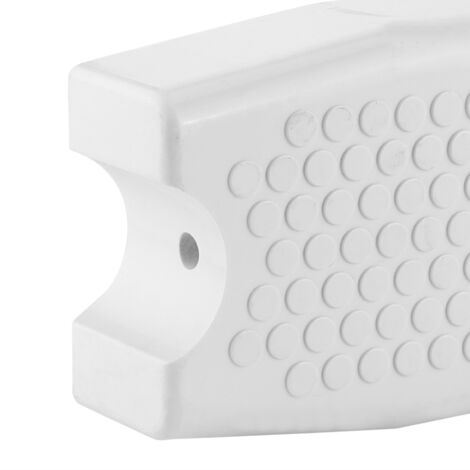 [Escalón de repuesto] Taburete de plástico blanco antideslizante para spa y piscina, 49 x 10 cm, incluye 6 accesorios.