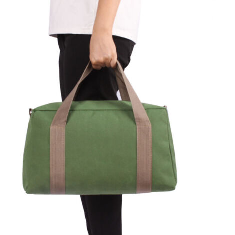 Professionelle Werkzeugtasche aus Canvas mit herausnehmbarer Tasche und verstellbarem Gurt, 40 cm (16 Zoll), wasserdicht, großes Fassungsvermögen (1/5)