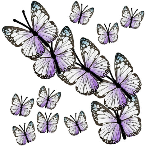 Decoración con orquídeas artificiales Butterflyfield Serie F, carta de colores de lujo para bodas, decoración de mesas e interiores (juego de accesorios de mariposas). (1/5)