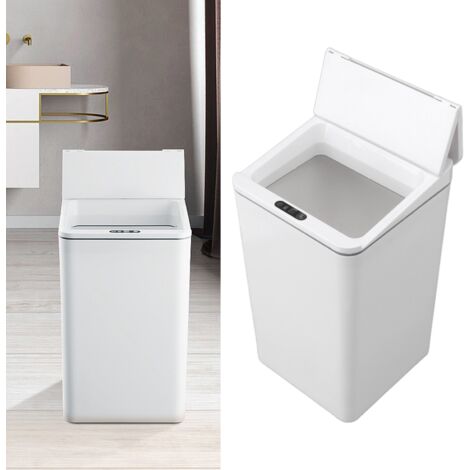 Intelligenter Desktop-Mülleimer mit automatischer Öffnung und USB-Ladefunktion, 9 Liter Fassungsvermögen, ABS-Material, abnehmbarer Deckel, für Wohnzimmer, Büro und Badezimmer (1/5)