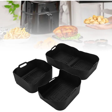 Tapa de silicona para la freidora AF500 (10,4 l) – Antiadherente, resistente al calor hasta 200 °C, juego de 3 piezas – Compatible con AF500UK/AF500DE/AF500EU (1/5)