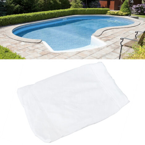 [Bolsa de filtro] [Bolsa de filtro para skimmer de piscina] [Fibra de nailon] [21 x 12 cm, 8 g, reutilizable, gris] (1/5)