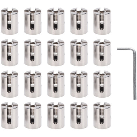 Kabelklemmen T316 – 20 Stück für 3-mm-Kabel – Wand- und Rankgittermontage ohne Bohren (1/5)
