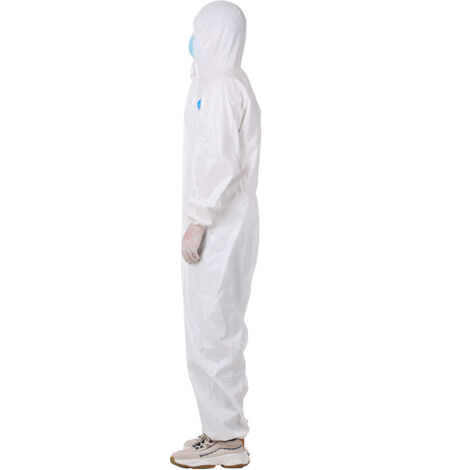 [Medizinischer Schutzanzug] [PTFE] Größen M/L/XL/XXL/XXXL Weiß Recycelbar Entspricht den Normen