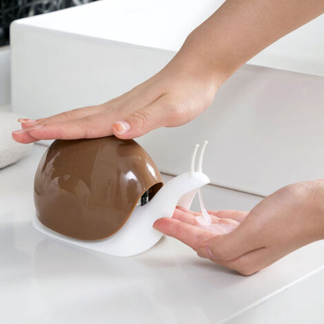 [Seifenspender] Schneckenförmiger Flüssigkeitsspender, 120 ml, stilvolles Design für Küche und Bad (1/5)