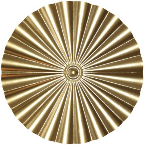 Decoración de pared de hierro dorado para el hogar: adorno vintage único y elemento decorativo moderno.
