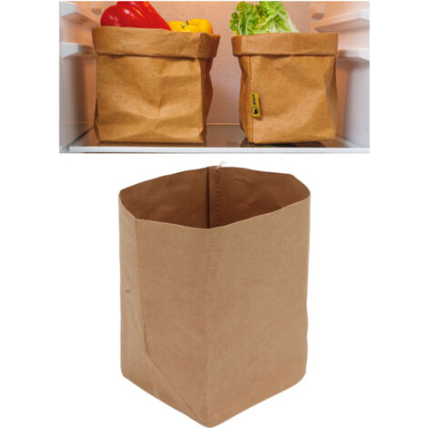 [Aufbewahrungsbeutel] Wasserdichter, gewaschener Kraftpapierbeutel mit Blumentopf für Lebensmittel, Obst und Gemüse (1/5)