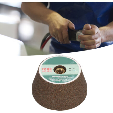 Muela abrasiva de carburo de silicio para amoladoras angulares – 75 mm de diámetro, 40 mm de espesor – Alta estabilidad, excelente efecto de rectificado, alta tasa de remoción de material. (1/5)