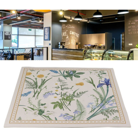 Funda protectora [posavasos] + Respetuoso con el medio ambiente + Electrodomésticos [protección] + Alfombrilla protectora impermeable y repelente a la suciedad, fabricada en cuero, 40 x 50 cm (1/5)