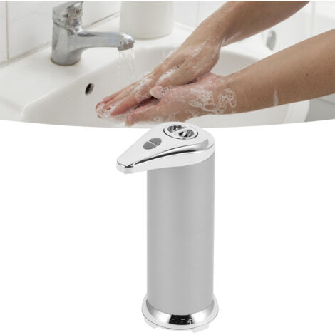 Dispensador de jabón automático infrarrojo sin contacto de 250 ml, negro (1/5)