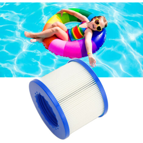 Cartucho de filtro para jacuzzis inflables [filtro portátil para piscinas] fabricado en plástico de 10,5 x 8,2 cm para jacuzzis portátiles.