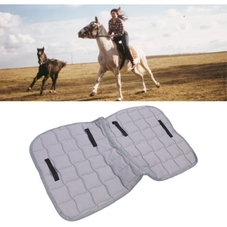 [Manta para silla de montar] [105] [Manta para silla de montar transpirable y cómoda - 107 x 65 cm - Fabricada en algodón y percal - 552 g] (1/5)