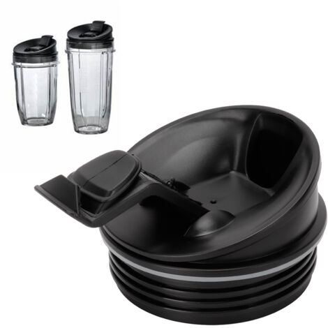 Tapa con bisagra de 473 ml (16 oz) para licuadoras Nutri Ninja, material duradero, hermética, pieza de repuesto para varios modelos (BL200, BL660, BL771, QB3000).