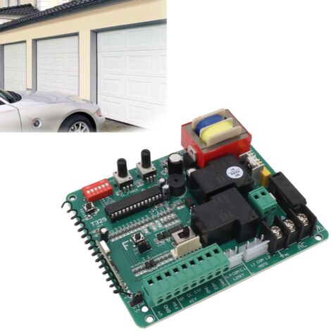 Panel de control para motores de puertas correderas con pantalla LED y mando a distancia – Panel de control eléctrico para puertas motorizadas