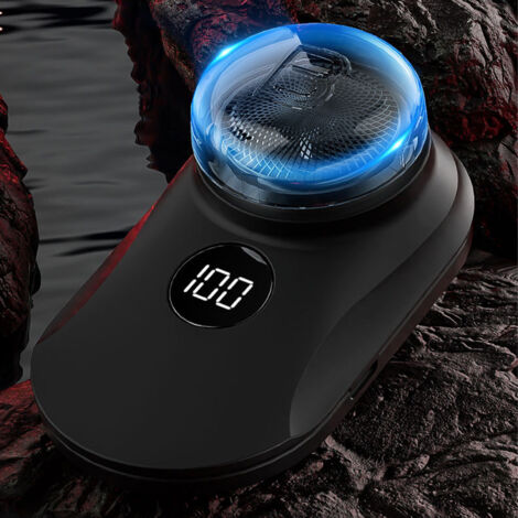 Mini recortadora de barba, portátil, recargable por USB, 300 mAh (1/5)