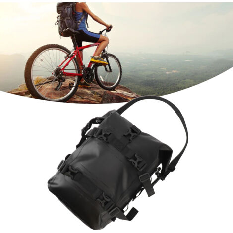 [Motorradtasche] [PVC-Material] [Großes Fassungsvermögen] Wasserdichte Motorradtasche mit großem Fassungsvermögen und Wetterbeständigkeit, seitliche Tragetasche für Motorrad und Fahrrad