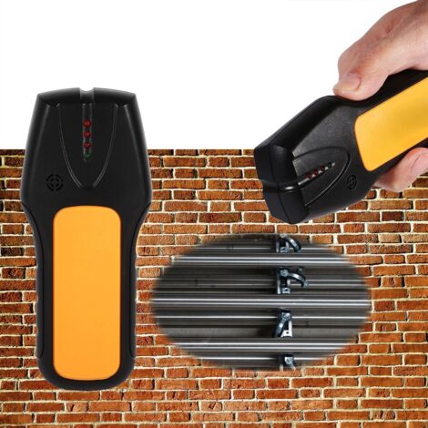TS78B Multifunktionsdetektor zum Scannen von Holz, Metall und Elektrokabeln in Wänden Robustes Kunststoffgehäuse, akustischer und optischer Alarm Tiefe bis zu 20 mm, Genauigkeit 3 mm