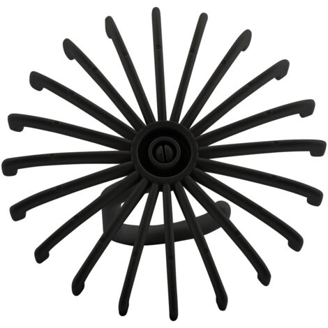 360° drehbarer Krawattenhalter mit 20 Clips, Gürtel- und Schalorganizer (Schwarz) - PP (1/5)