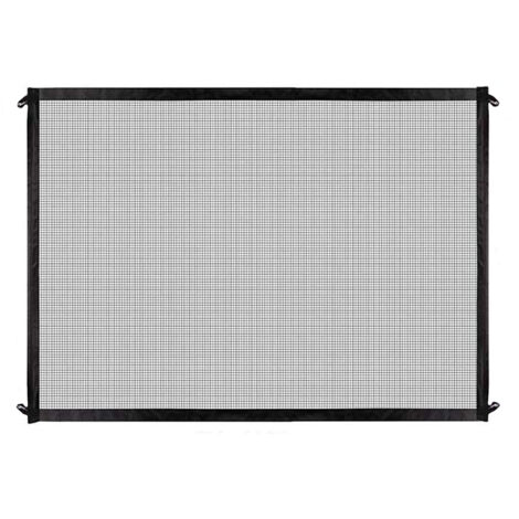 Barrera de seguridad extensible Incluye 2 tubos + 4 ganchos Fabricada en resistente tejido Oxford 420D Tamaños: S (110 x 72 cm) o L (180 x 72 cm) Disponible en negro o beige Para bebés y mascotas