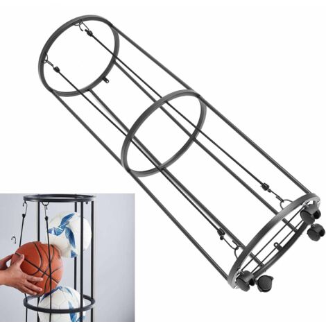 Rollbarer Metallballhalter für Basketball, Football und Volleyball (1/5)