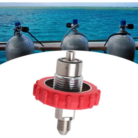 Adaptador para cilindro de inflado de CO2 G5/8 a 7/16-20 fabricado en acero inoxidable con conexión pulida para un sellado óptimo. (1/5)