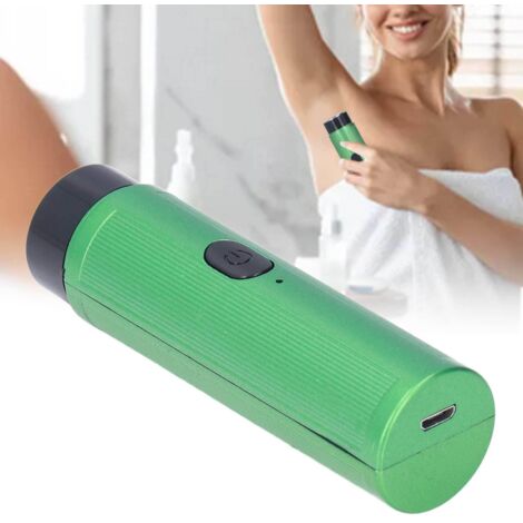 Mini recortadora eléctrica portátil y recargable para hombre, silenciosa, con batería de iones de litio y cepillo de limpieza.